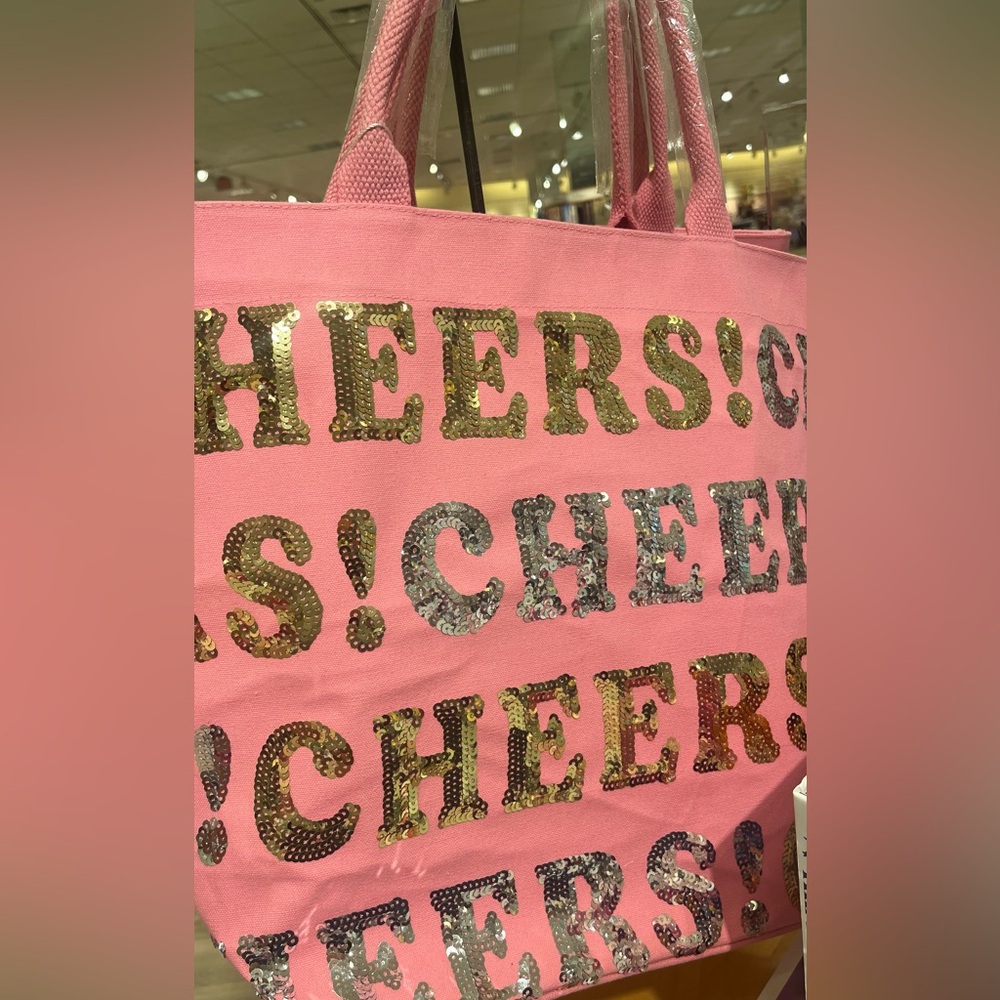 Brand new cheers sequin tote